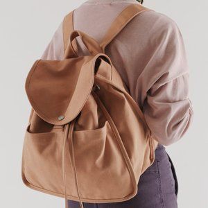 SOLD NWOT Baggu Canvas Drawstring Backpack - Adobe